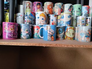 tazas con ilustraciones Disney