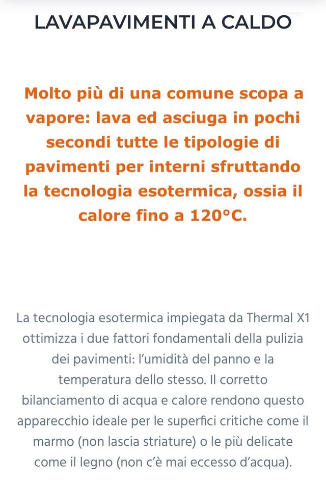 Lavapavimenti a caldo