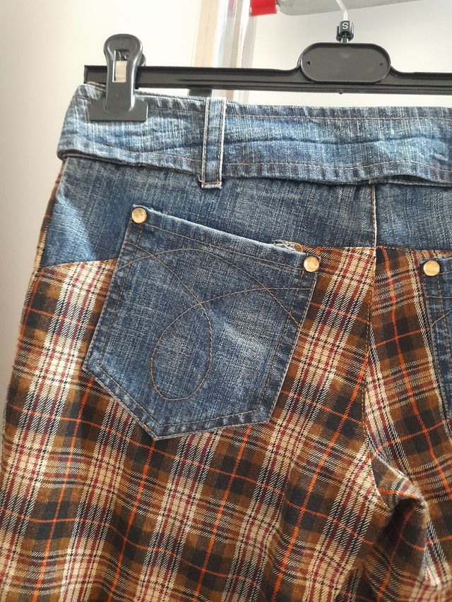 Pantalone a scacchi marrone