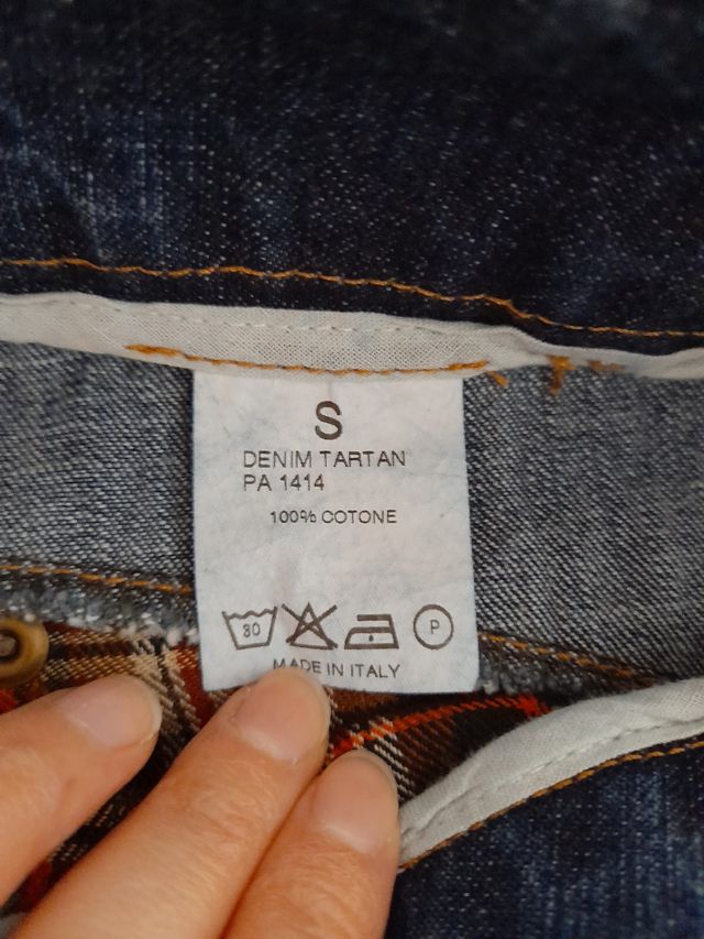 Pantalone a scacchi marrone