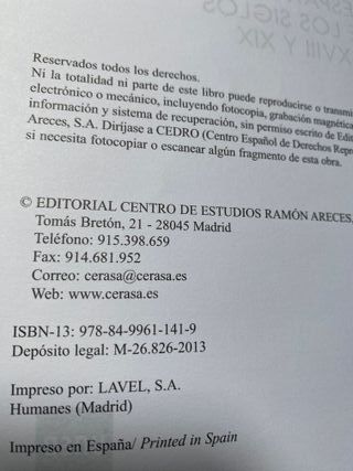 TEXTOS LITERARIOS ESPAÑOLES SS. XVIII Y XIX