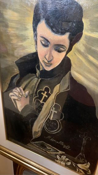 Dipinto olio su tela primi 900