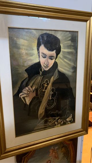 Dipinto olio su tela primi 900