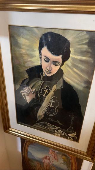 Dipinto olio su tela primi 900