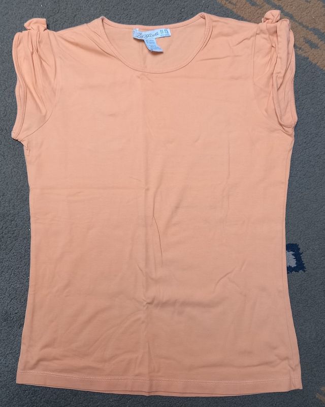 Camiseta basica naranja talla 11-13 años