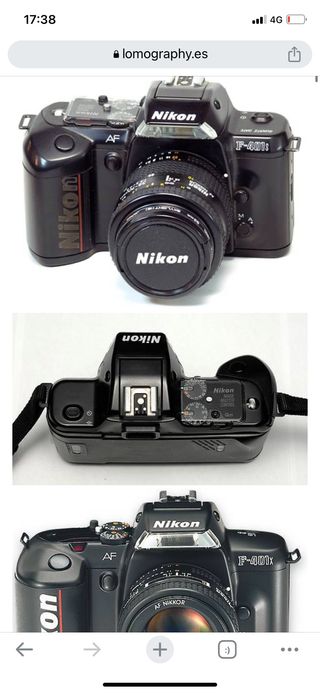 cámara analógica Nikon F-401s