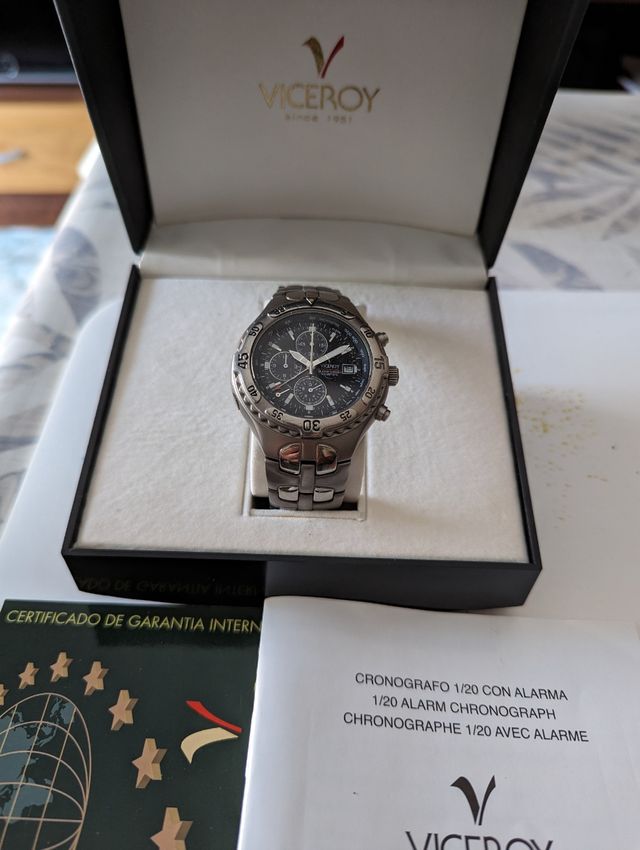 Reloj Viceroy crono y alarma titanio