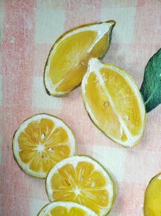 Cuadro óleo limones