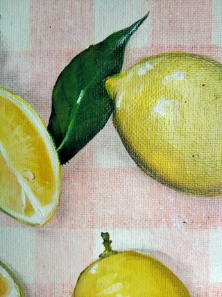 Cuadro óleo limones