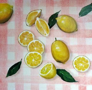 Cuadro óleo limones