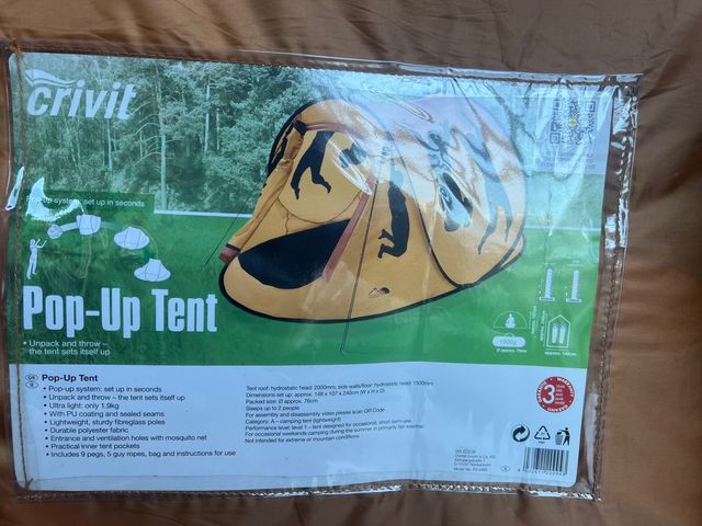 Carpa pop-up+ y almohadillas