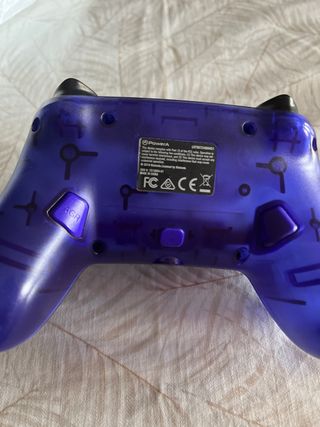 mando pro nientendo switch azul transaparente