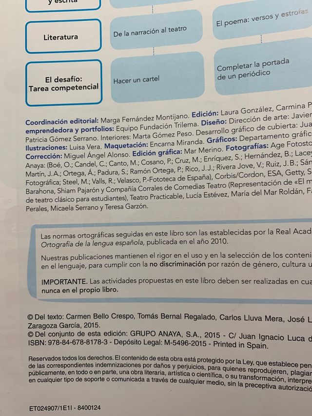 Lengua 5. Anaya. 3 Trimestres