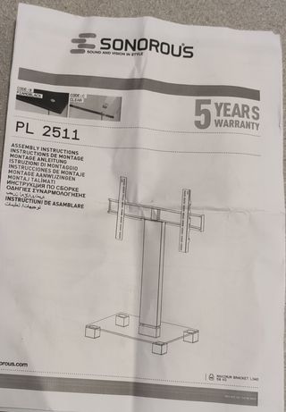 Soporte de pie para TV con ruedas