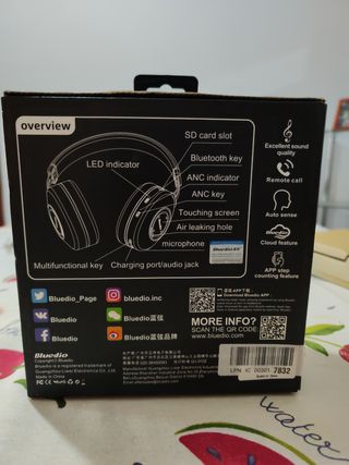 AURICULARES BLUETOOTH BLUEDIO