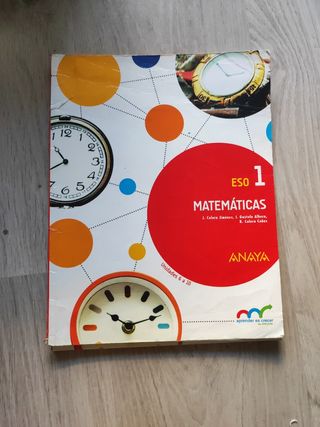 Libro de matemáticas 1° ESO