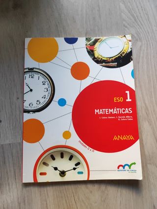 Libro de matemáticas 1° ESO