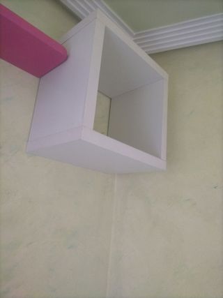 Cubo estantería blanca 1 UD.