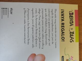 Libros aprender leer, serie Berta y Blas