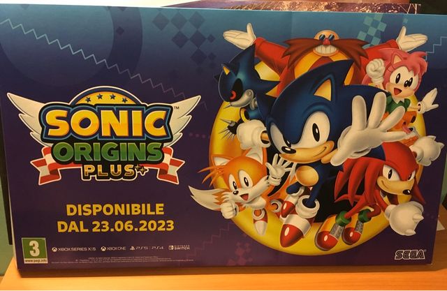 Sonic Origins display espositore box ufficiale Ps5