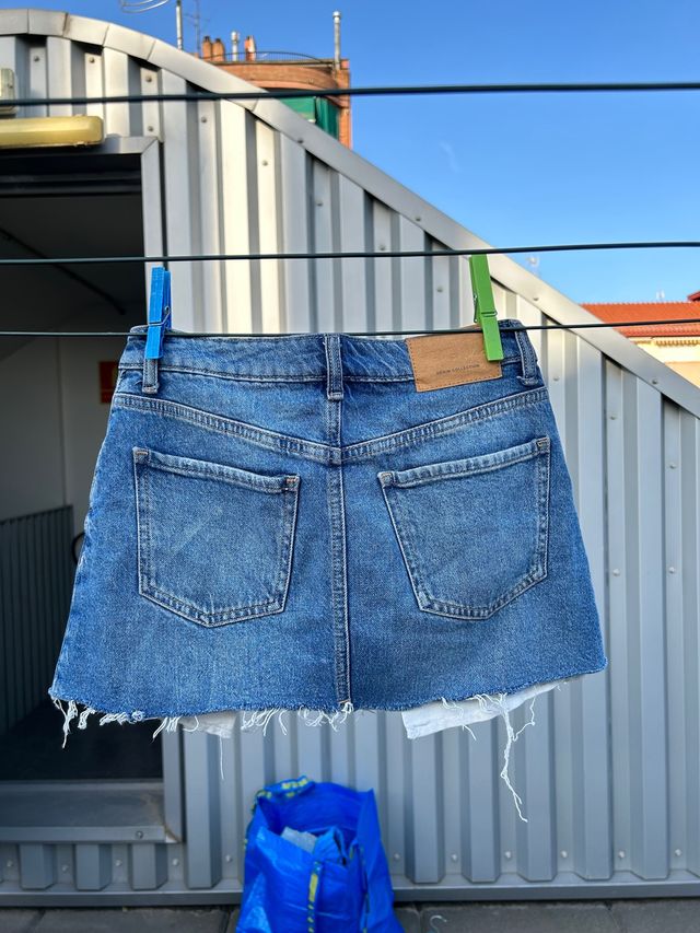 falda mini tejana talla 34