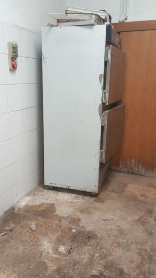 Nevera acero dos puertas