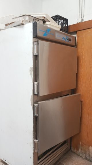 Nevera acero dos puertas