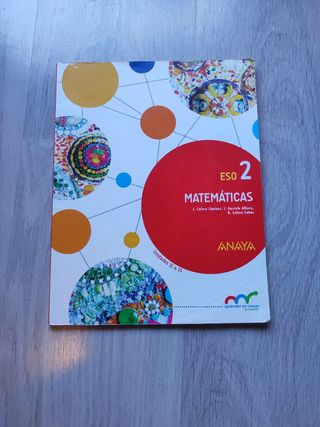 Libro matemáticas 2°ESO Anaya