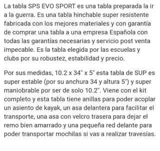 Tabla SUP SPS EVO SPORT 10.2''