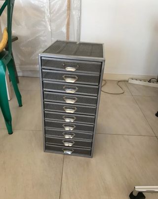 Cajonera de dibujos en acero inoxidable