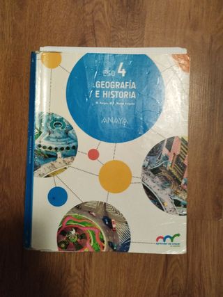 Libro Geografía e Historia 4°Eso Anaya