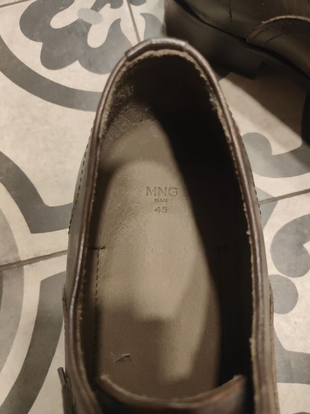 Zapatos hombre Mango, Cuero, nuevo