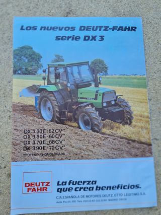 Deutz Fahr folletos  antiguos tractor