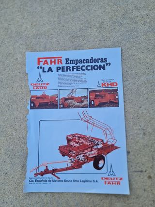 Deutz Fahr folletos  antiguos tractor