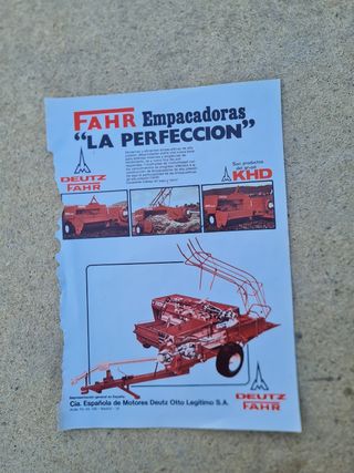 Deutz Fahr folletos  antiguos tractor