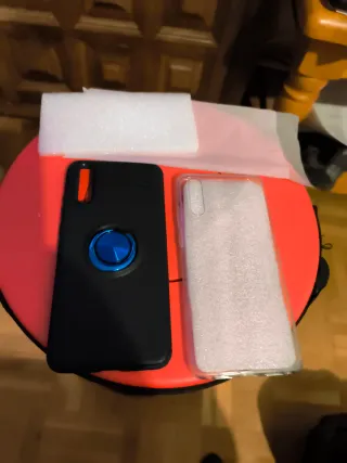 2 Fundas Huawei P20 anillo 360 y Una Transparente