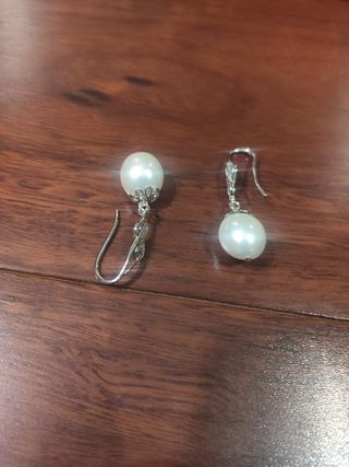 Pendientes Plata 925 y Perla