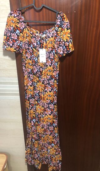 Vestido largo de flores Sfera S