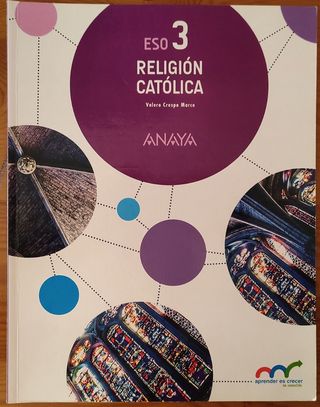 Libro Religión Católica 3° ESO Anaya