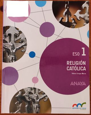 Libro Religión Católica 1° ESO Anaya