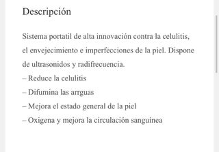 Máquina ultrasonido y radiofrecuencia