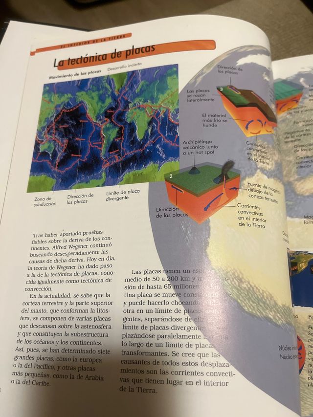 Libro, La Tierra- Mares y océanos-continentes