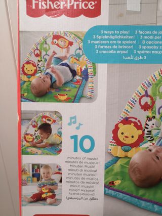 GIMNASIO bebe Fisher Price + Zorrito musical Rojo