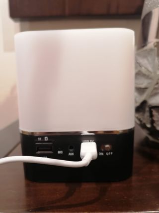 Altavoz Bluetooth luz Led despertador