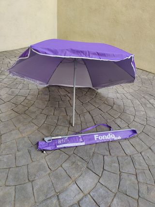 Sombrilla playa 140 UV morado