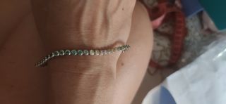 Pulsera de plata con piedras 