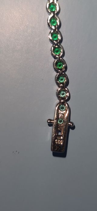 Pulsera de plata con piedras 