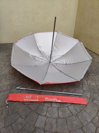 Sombrilla playa 180 UV naranja