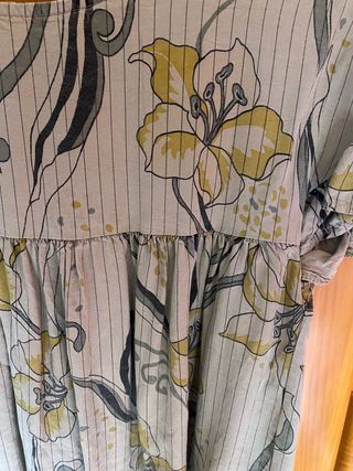 Blusa tonos caqui y verdes