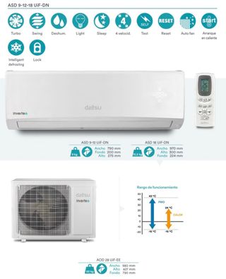 Aire acondicionado 3000 frig FUJITSU Serie KP